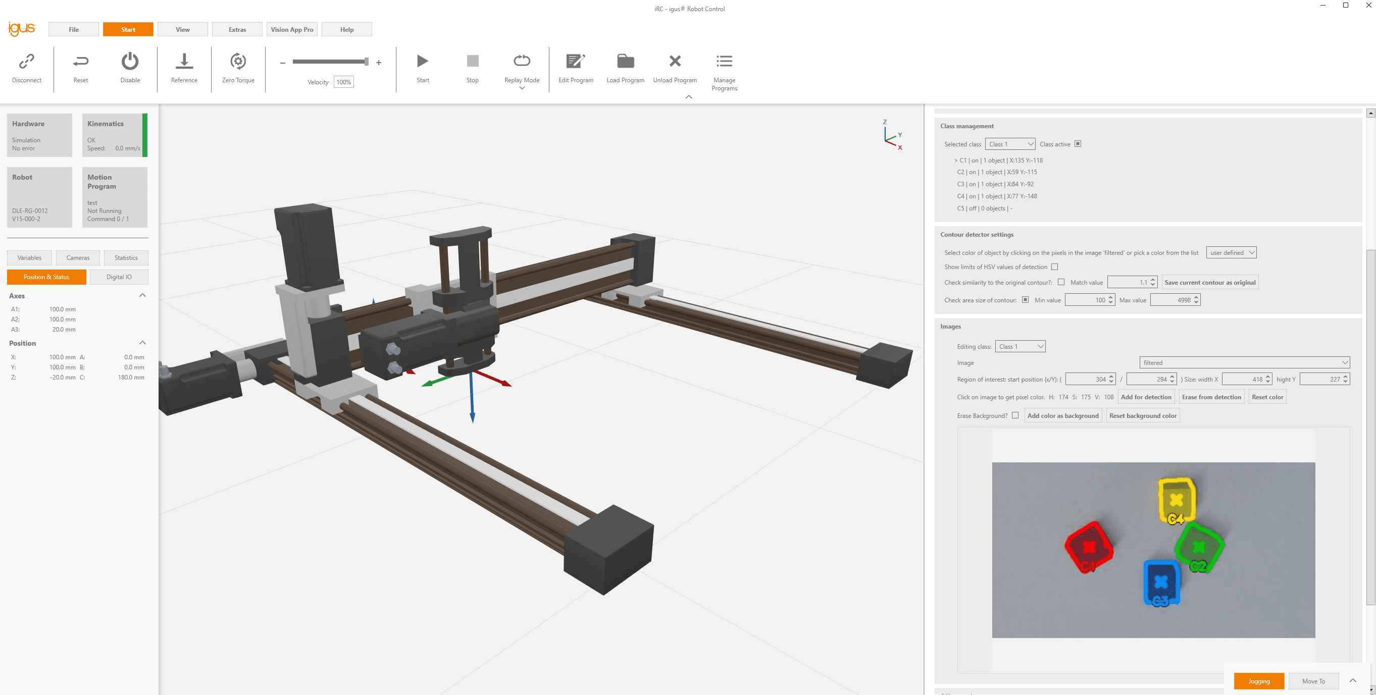 Vision App Pro | pour igus Robot Control (iRC)